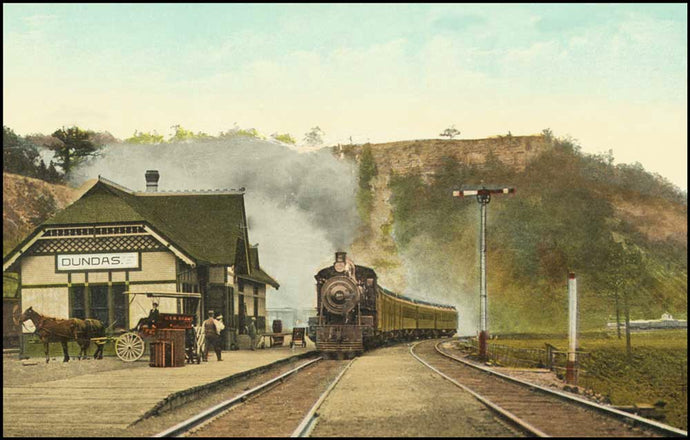 G.T.R. Station and the Peak, Dundas, Ont. Canada